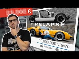 10 MILLIONS de VUES ÇA RAPPORTE ? mon TIMELAPSE GT40 en chiffres !