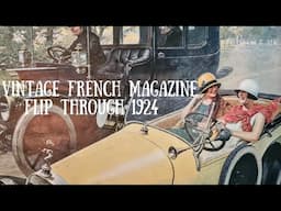 Flip Through Vintage French Magazine 1924 Relaxing