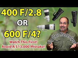 400mm F/2.8 Vs. 600mm F/4 - Which Is BEST For Wildlife And Bird Photography?