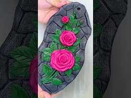 Wall hanging Making with Clay || Home Decor  #diy #roomdecor #craft #flowers