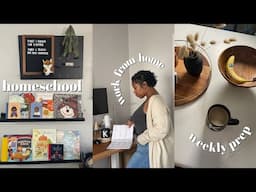 VLOG| HOW I WORK FROM HOME AND HOMESCHOOL + PREPARING LESSONS FOR THE WEEK