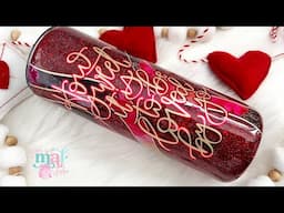 Valentines Day Wavy Line Tumbler Tutorial