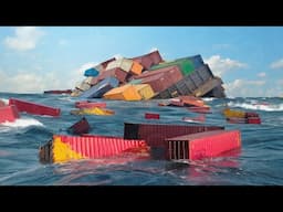 You’ve Never Seen a Container Ship Sink Like This – 5200 Containers Gone!