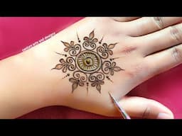 Easy stylish back hand mehndi design | Full hand mehndi design | mehndi ki design | mehndi.