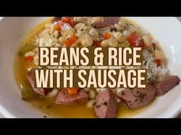 Flavorful Beans & Rice with Sausage | Cheap Dinner Ideas | Budget Friendly Recipes