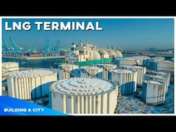 Adding an LNG Terminal to the Port - Building A City #126 [Minecraft Timelapse]