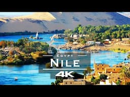 Nile River , Egypt 🇪🇬- by drone [4K]