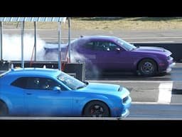 Dodge Demon vs Hellcat Redeye and Z06 Corvette, Mustang GT