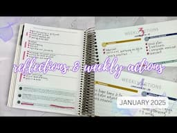 REFLECTIONS & WEEKLY ACTIONS for week 4 | 2025 goal planning | #mäksēlifeplanner