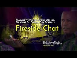 Community College of Philadelphia Dr  Generals Fireside Chat: Black History Month February 20th 2024