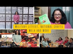 Military Literature Festival, National Crafts Mela & More | Reading Vlog