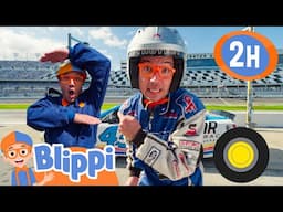 🗑️Races to Recycle! | Classic Blippi Adventures | Vehicle Videos for Kids | Moonbug Kids