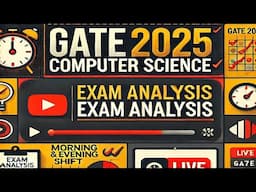 🚀 GATE 2025 Computer Science | Morning & Evening Shift Exam Analysis | Difficulty & Expected Cutoff