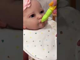 Feeding baby Flora #baby #routinereborn #babygirl #cute #rebornlife #newborn