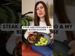 🥩🥑Steak and Avocado and my Blood Sugar - CGM Experiment #bloodsugar #bloodglucose #glucose