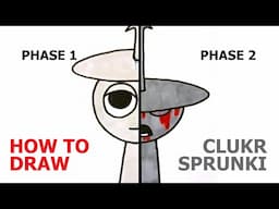 How To Draw Clukr Silver Sprunki Phase 1 and Phase 2