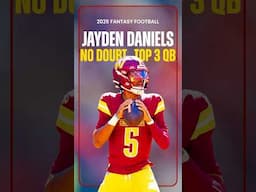 Jayden Daniels is a NO DOUBT Top-3 Fantasy Football Quarterback in 2025! #shorts