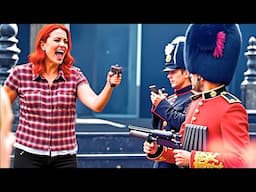 Red Head Karen Messes With The Royal Guard