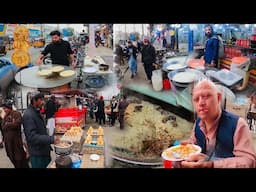 Famous street food of Afghanistan | Kabuli Pulao | channa and Lobya | Early morning breakfast