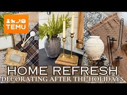 2025 TEMU HOME DECORATING IDEAS/TEMU HOME DECOR HAUL/HOW TO REFRESH YOUR HOME AFTER THE HOLIDAYS