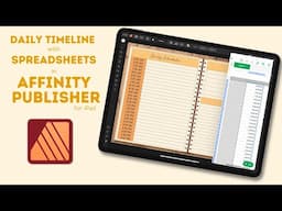 Affinity Publisher for iPad Tutorial | Create a Quick Timeline with Spreadsheets