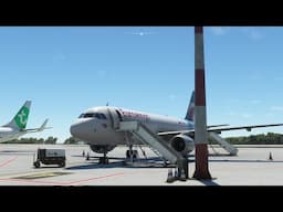 Landing in Samos, MSFS, Fenix A320