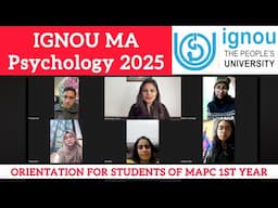 IGNOU MA Psychology 2025 Orientation