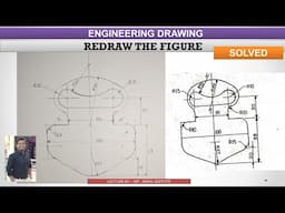 Master the Technique: Redrawing the Figure in Engineering Drawing | Learnwithnikhil