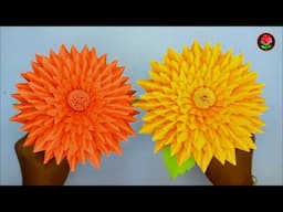 DIY PAPER FLOWER MAKING VIDEO FOR HOME DECORATION IDEAS