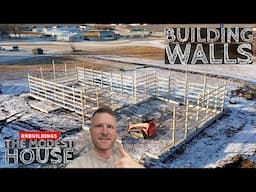 The Modest House Build Ep 4: Building Barndo Walls