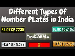 What Are The Different Types Of Number Plates In India | What is the purpose | Information Overdrive