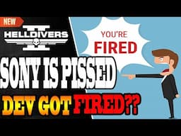 🆕 Community Manager FIRED?? | Helldivers 2 | RE-HIRE PETITION MADE! | SAVE The DEVS! | SONY Drama