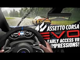 Is This NEW VR Racing Game TOO EARLY ACCESS? // Assetto Corsa Evo VR Impressions