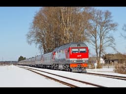 ТЭП70БС-239 с агитационным поездом ЛДПР . Станция Ранцево