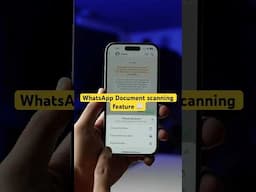 Scan documents directly using WhatsApp #whatsappfeatures #iphone #youtubeshorts