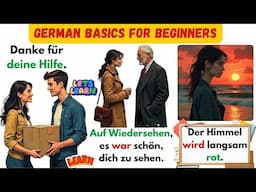 Deutsch lernen mit Sätzen: 150  nützliche Sätze für Anfänger 🇩🇪💬