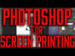 Photoshop for Screen Printing  -How to do a basic spot color separation for screen printing