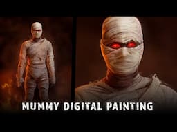 Mummy - Halloween Art + Painting Process Overview