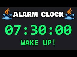 ⭐ Let's code an ALARM CLOCK with Java! ⏰