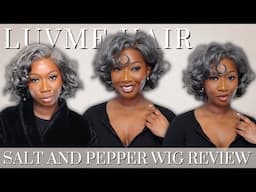 Salt and Pepper Wig Install + Review | ft LuvMe Hair | Tan Dotson