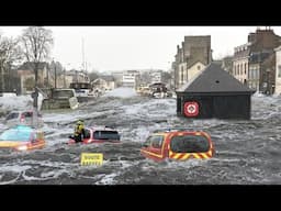 Flash floods suddenly hit France! River overflows, half of Rennes city Sink