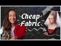 Fabric that *looks* historically accurate - (Thrift Vlog!)