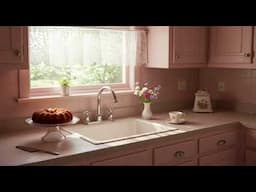 Guided Meditation in a Retro 1940s Pink Kitchen #guidedmeditation