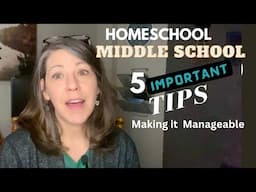 Tips for Middle School from homeschool mom of 17 years❤️ #howtohomeschool