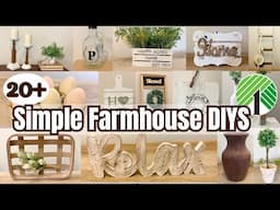 Easy Dollar Tree Farmhouse Home Decor DIYs