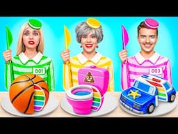 Me Vs Grandma Vs Chef Cooking Challenge! Cake Decorating Funny Moments by YUMMY JELLY