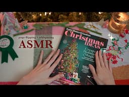 ASMR Magazine Flip Through 🎄 (whisper + paper sounds)