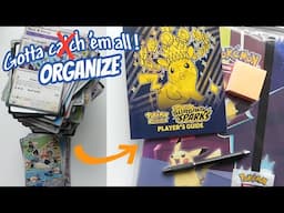 BUILD A BINDER WITH ME!!! ("SURGING SPARKS") | How I Organize My Pokémon TCG Sets