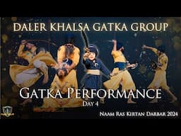 Gatka Performance | Sikh Martial Arts | Daler Khalsa | Day 4 | Naam Ras Kirtan Darbar 2024 Singapore