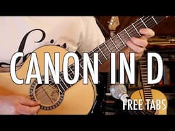 CANON IN D (Palchelbel) Easy Alternate Picking Version FREE TABS